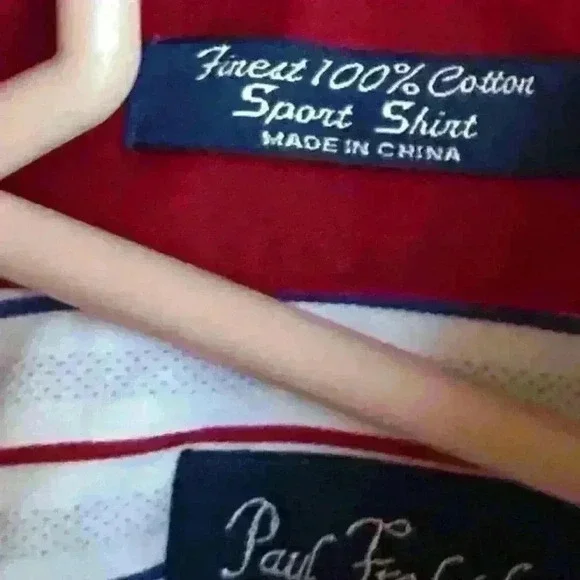 Paul Fredrick 100% Cotton long sleeve button up shirt men’s size L pinstripes - Picture 3 of 4